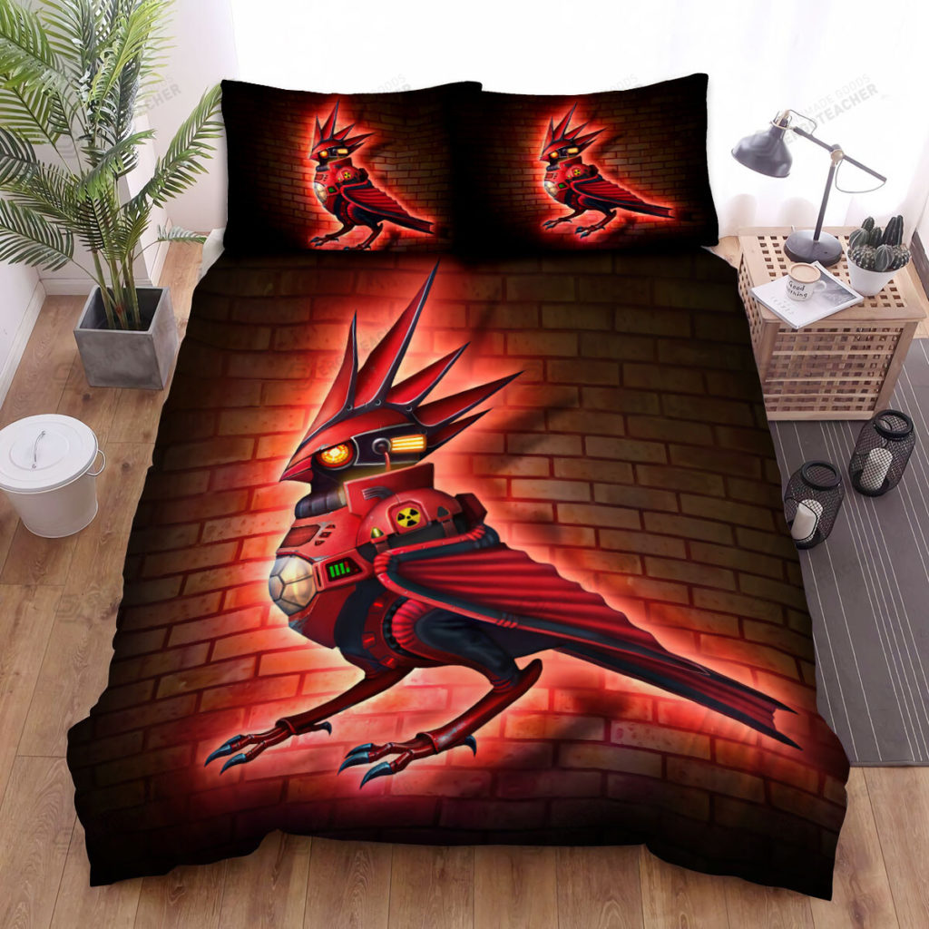 The Wildlife - The Red Cardinal Robot Bed Sheets Spread Duvet Cover Bedding Sets 8