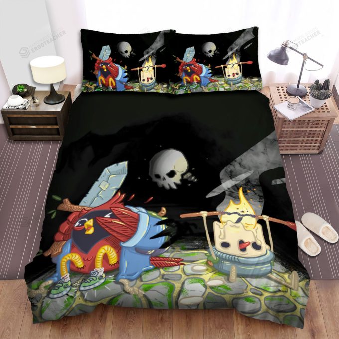 The Wildlife - The Red Cardinal And The Candle Friend Art Bed Sheets Spread Duvet Cover Bedding Sets 1