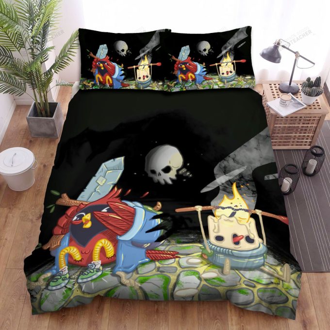 The Wildlife - The Red Cardinal And The Candle Friend Art Bed Sheets Spread Duvet Cover Bedding Sets 3
