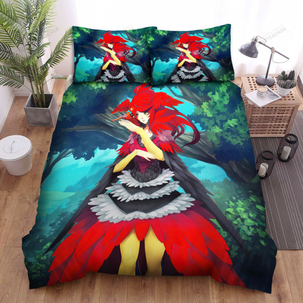 The Wildlife - The Red Cardinal On Her Fingers Bed Sheets Spread Duvet Cover Bedding Sets 8