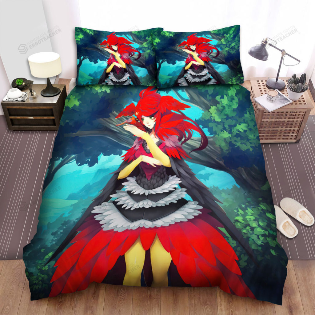 The Wildlife - The Red Cardinal On Her Fingers Bed Sheets Spread Duvet Cover Bedding Sets 6