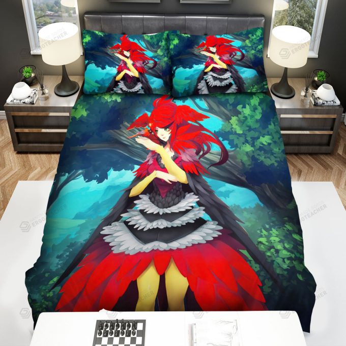 The Wildlife - The Red Cardinal On Her Fingers Bed Sheets Spread Duvet Cover Bedding Sets 3