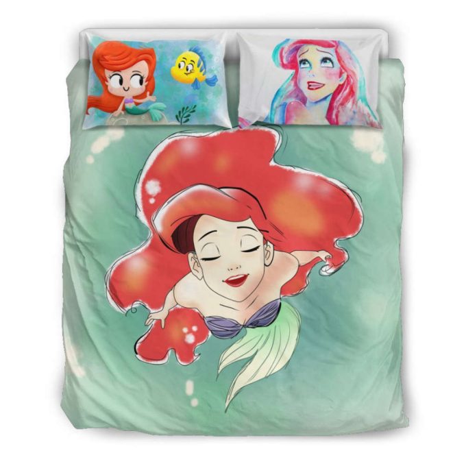 Magical Ariel Disney Bedding Set: Dreamy Comfort For Little Princesses 1