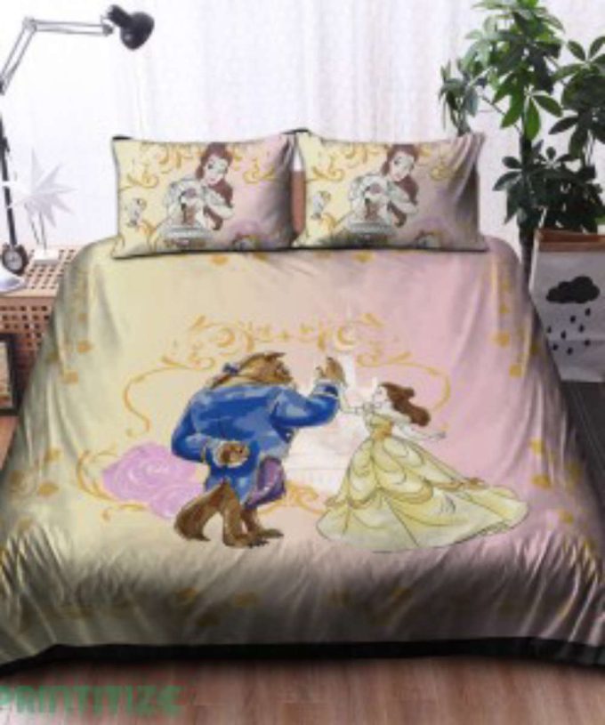 Enchanting Beauty And The Beast Disney Bedding Set – Transform Your Bedroom With Magical Charm 7
