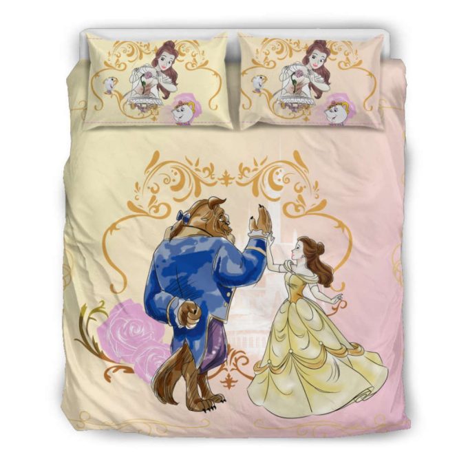Enchanting Beauty And The Beast Disney Bedding Set – Transform Your Bedroom With Magical Charm 1