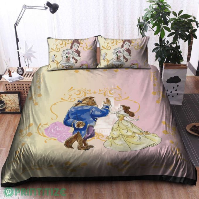 Enchanting Beauty And The Beast Disney Bedding Set – Transform Your Bedroom With Magical Charm 4