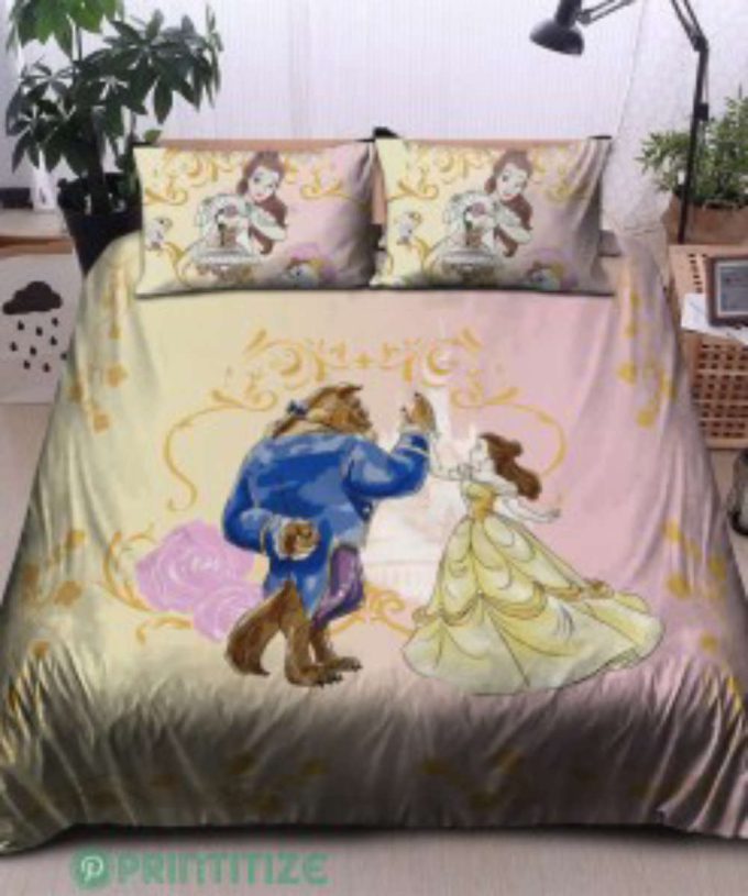 Enchanting Beauty And The Beast Disney Bedding Set – Transform Your Bedroom With Magical Charm 5