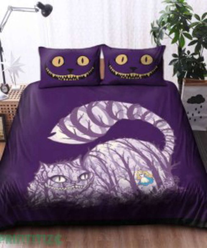 Whimsical Cheshire Cat Bedding Set - Alice In Wonderland Inspired Unique &Amp; Cozy 9