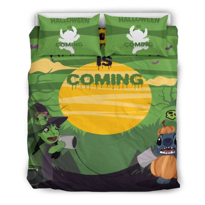 Spooky Stitch Design Halloween Bedding Set: Get Hauntingly Cozy For The Perfect Night 1