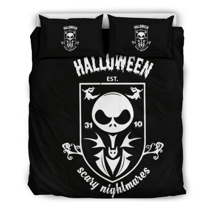 Spooky Jack Skellington Halloween Bedding Set - Transform Your Bedroom With Nightmare Before Christmas Theme! 1