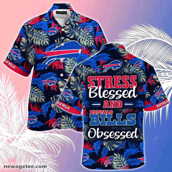 Buffalo Bills Nfl Summer Beach Hawaiian Shirt Stress Blessed Obsessed 2