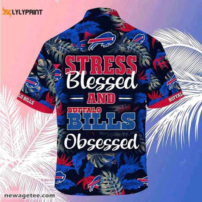 Buffalo Bills Nfl Summer Beach Hawaiian Shirt Stress Blessed Obsessed 1