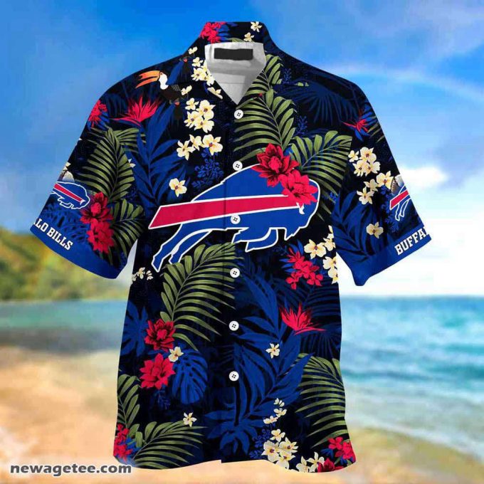 Buffalo Bills Nfl Summer Beach Hawaiian Shirt With Tropical Patterns 3