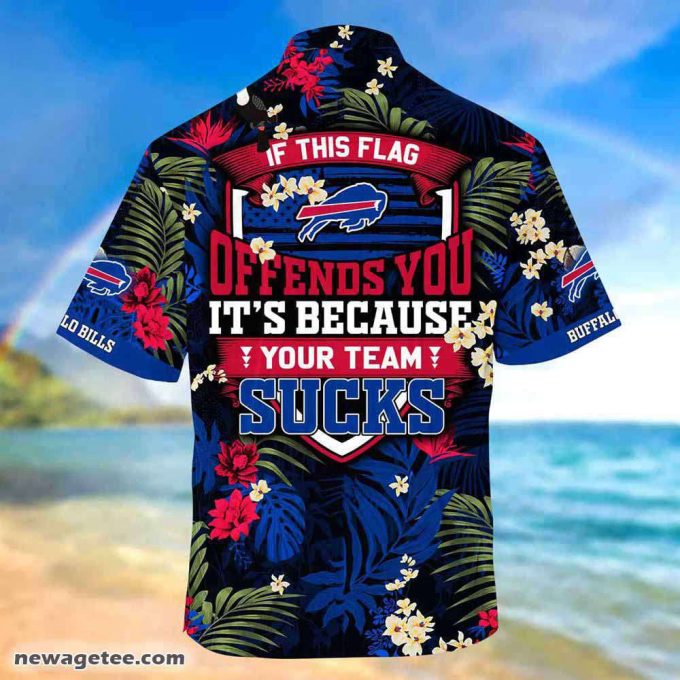 Buffalo Bills Nfl Summer Beach Hawaiian Shirt With Tropical Patterns 4