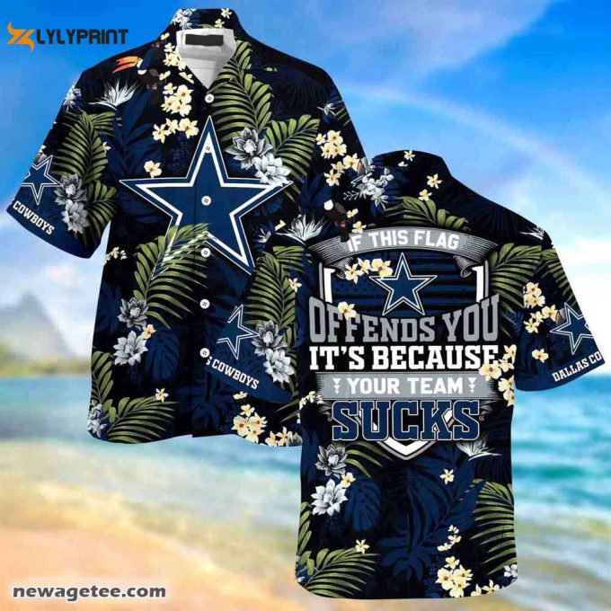 Dallas Cowboys Nfl Summer Beach Hawaiian Shirt This Flag Offends You 1