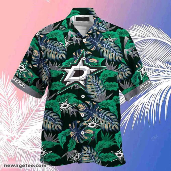 Dallas Stars Nhl Summer Beach Hawaiian Shirt Stress Blessed Obsessed 3