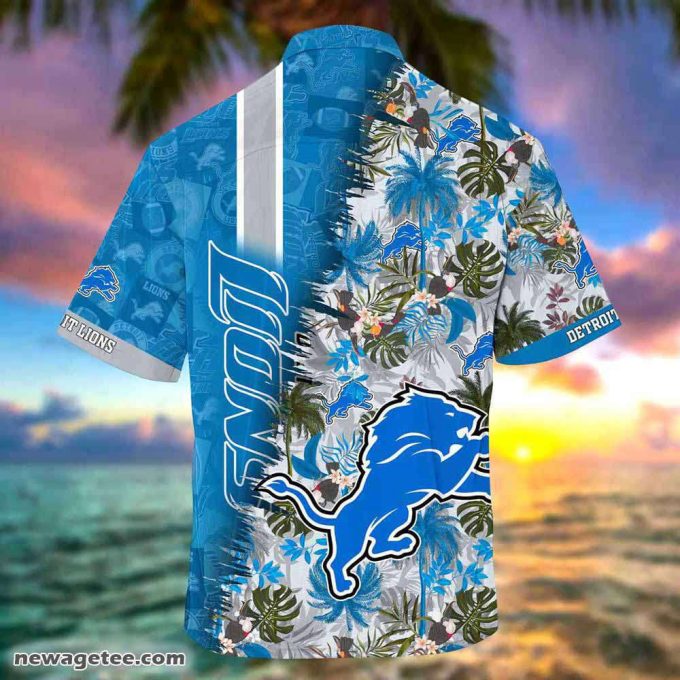 Detroit Lions Nfl Summer Beach Hawaiian Shirt 3