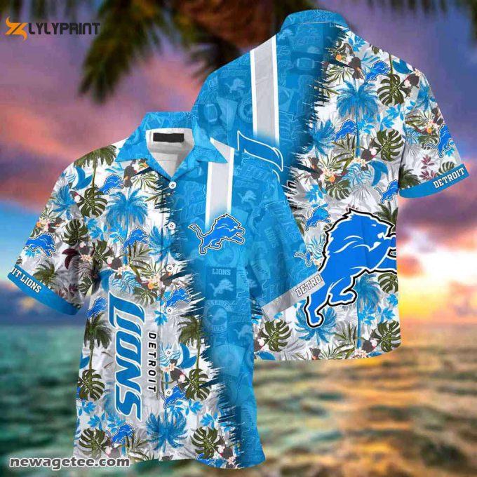 Detroit Lions Nfl Summer Beach Hawaiian Shirt 1