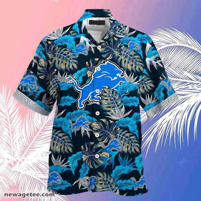 Detroit Lions Nfl Summer Beach Hawaiian Shirt Stress Blessed Obsessed 3
