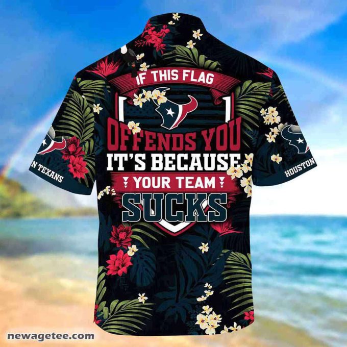 Houston Texans Nfl Summer Beach Hawaiian Shirt This Flag Offends You 3