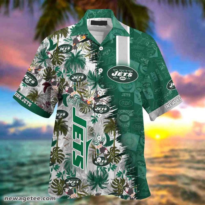 New York Jets Nfl Summer Beach Hawaiian Shirt 2
