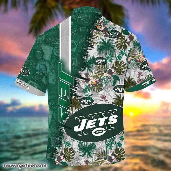 New York Jets Nfl Summer Beach Hawaiian Shirt 3