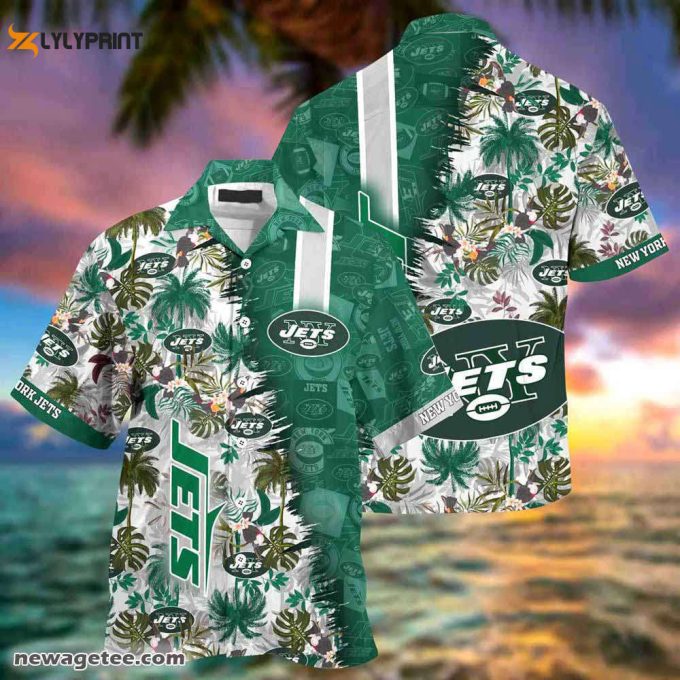 New York Jets Nfl Summer Beach Hawaiian Shirt 1