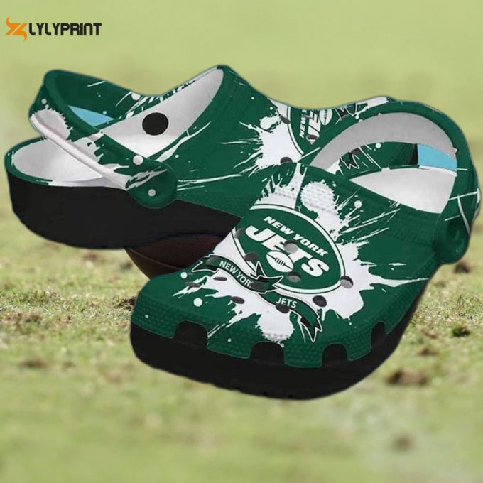 Nfl New York Jets Custom Name Crocs Clog 1