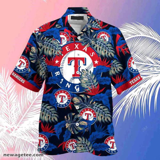 Texas Rangers Mlb Summer Beach Hawaiian Shirt Stress Blessed Obsessed 3