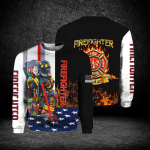 Firefighter Flag Crewneck Sweatshirt For Men & Women HO1355