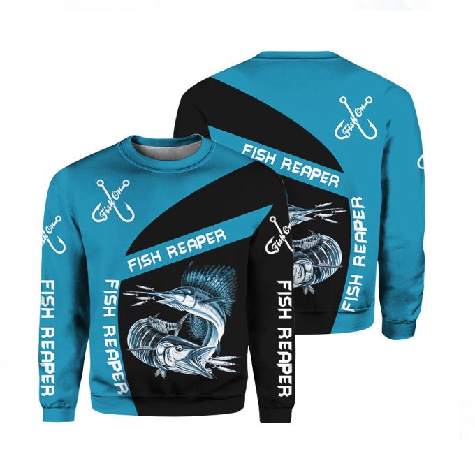 Fish Reaper Crewneck Sweatshirt For Men &Amp; Women Ht2550 2