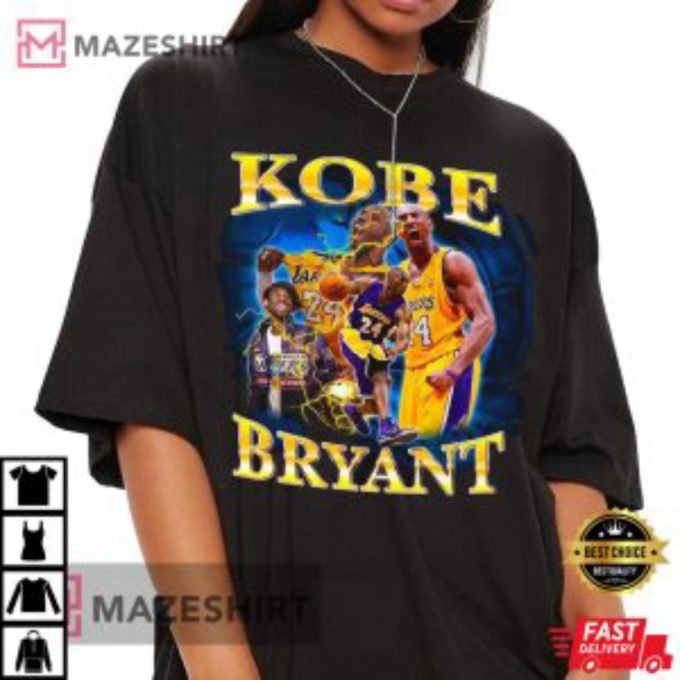 Kobe Bryant 90S Inspired Vintage Fathers Day Comfort Color T-Shirt 10