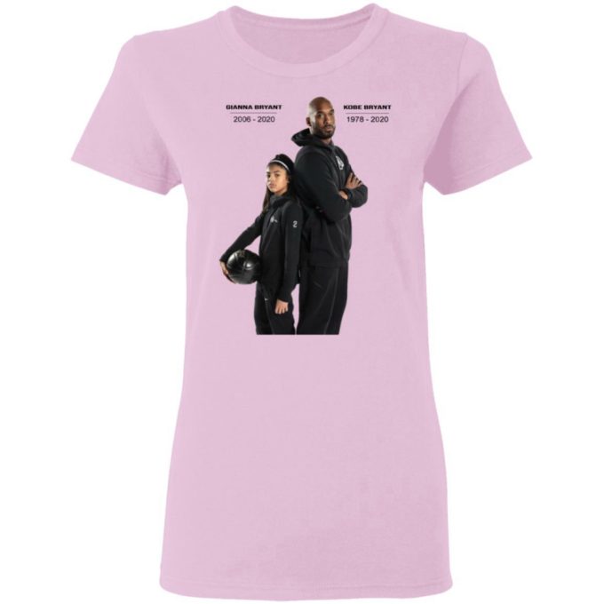 Kobe Bryant And Gianna Tribute T-Shirt Ajusté, Long Sleeve 5