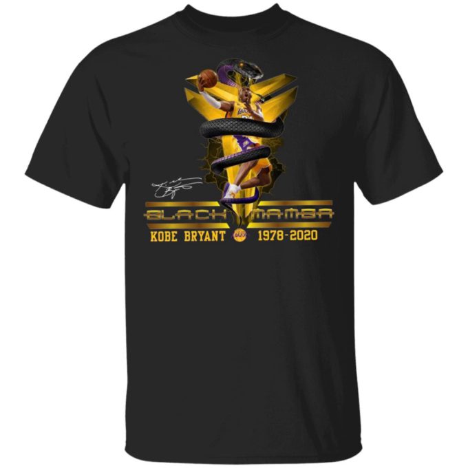 Black Mamba Los Angeles Lakers La Goat Rip Kobe Bryant Shirt – Legends Lakers Baseketball 1978 – 2020 Shirt 1