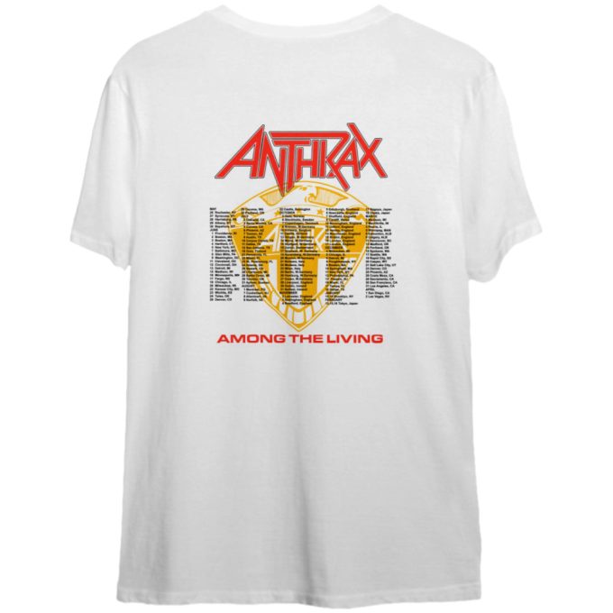 1987 Anthrax Among The Living Tour T-Shirt 4