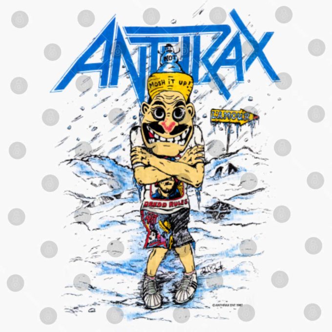 1987 Anthrax Among The Living Tour T-Shirt 5