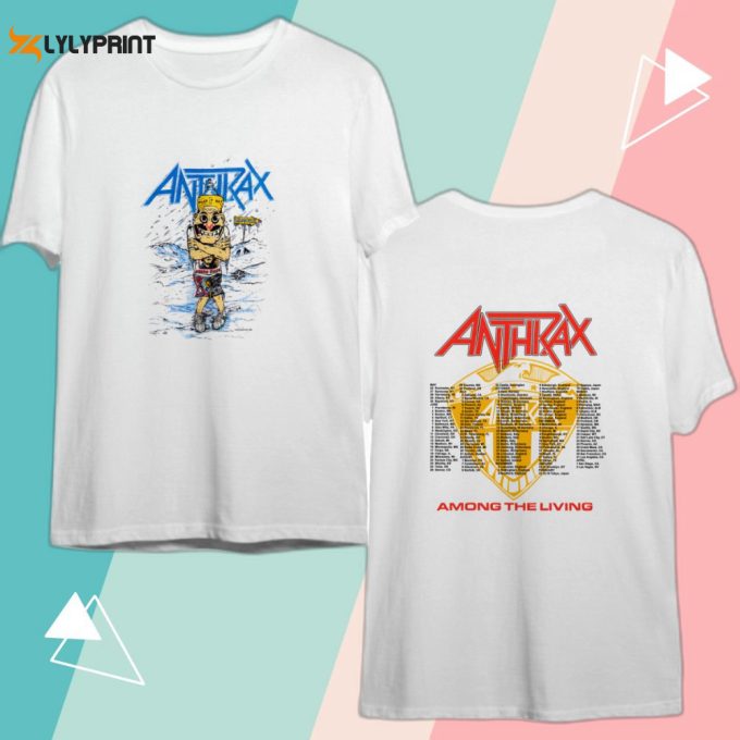 1987 Anthrax Among The Living Tour T-Shirt 1