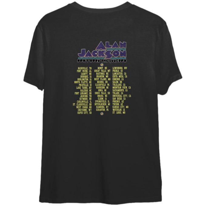 1992 Alan Jackson Don'T Rock The Juke Box Tour T-Shirt, Alan Jackson On Tour 92 T-Shirt 3