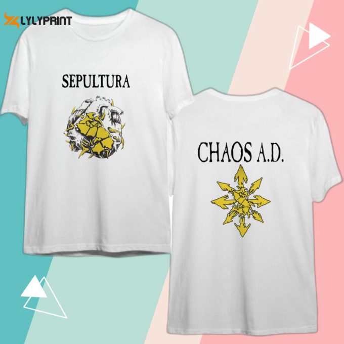 1993 Sepultura Chaos A.d. Tour T-Shirt, Sepultura Tour 93 Shirt 1