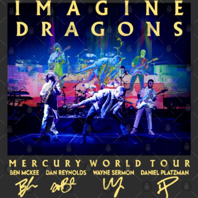 2023 Tour Imagine Dragon Mercury Tour 2022 2023 T-Shirt 4