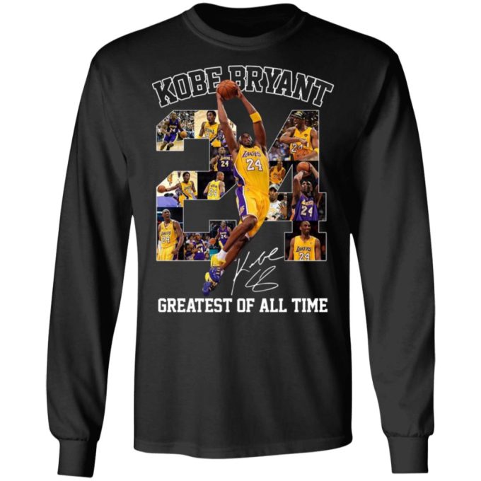 24 Nba Kobe Bryant Lakers Greatest Of All Timelos Angeles Lakers Signature T-Shirt 3