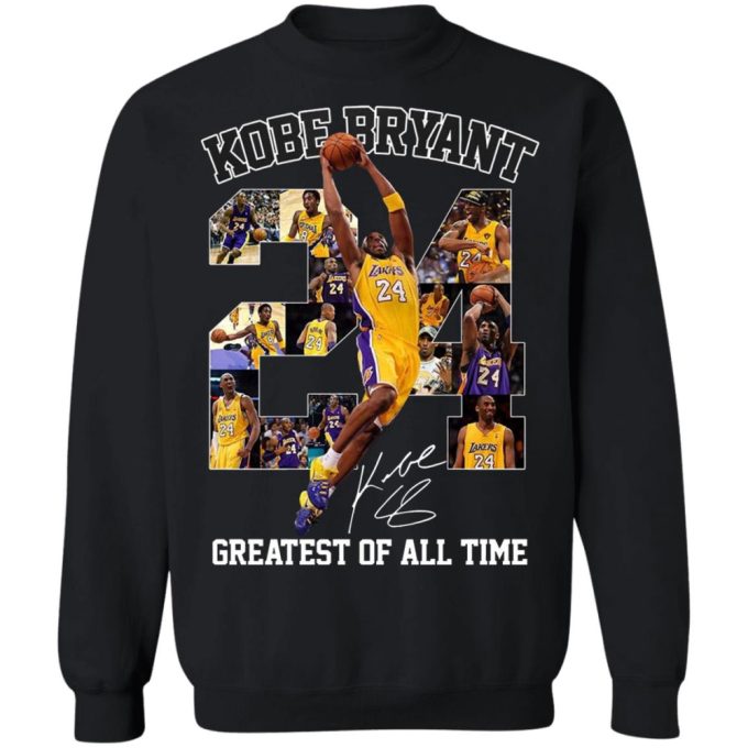 24 Nba Kobe Bryant Lakers Greatest Of All Timelos Angeles Lakers Signature T-Shirt 5