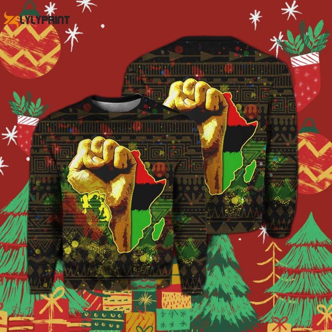 Africa Black Power Crewneck Sweatshirt For Men And Women Ht7687 1
