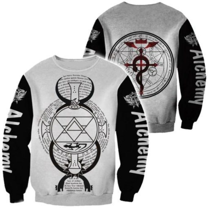 Alchemy Tattoo Crewneck Sweatshirt: Unisex Ht9899 - Unique Style &Amp; Comfort 2