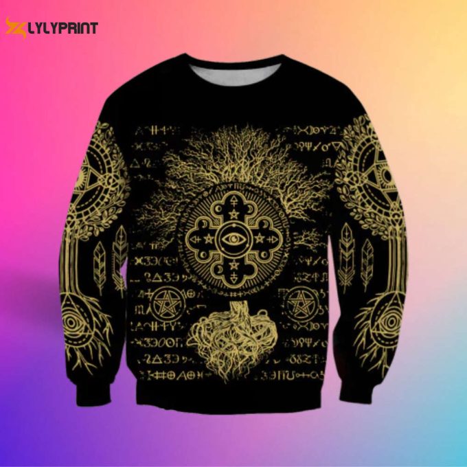 Alchemy World Tree Crewneck Sweatshirt: Unisex Ht9901 - Stylish Cozy And Versatile 1