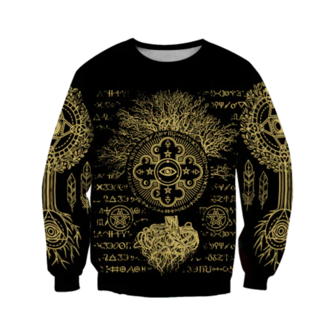 Alchemy World Tree Crewneck Sweatshirt: Unisex Ht9901 - Stylish Cozy And Versatile 2
