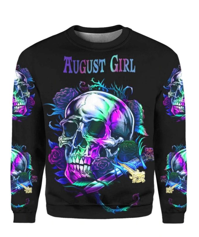 August Girl Sugar Skull Crewneck Sweatshirt For Men And Women Ht22028 2