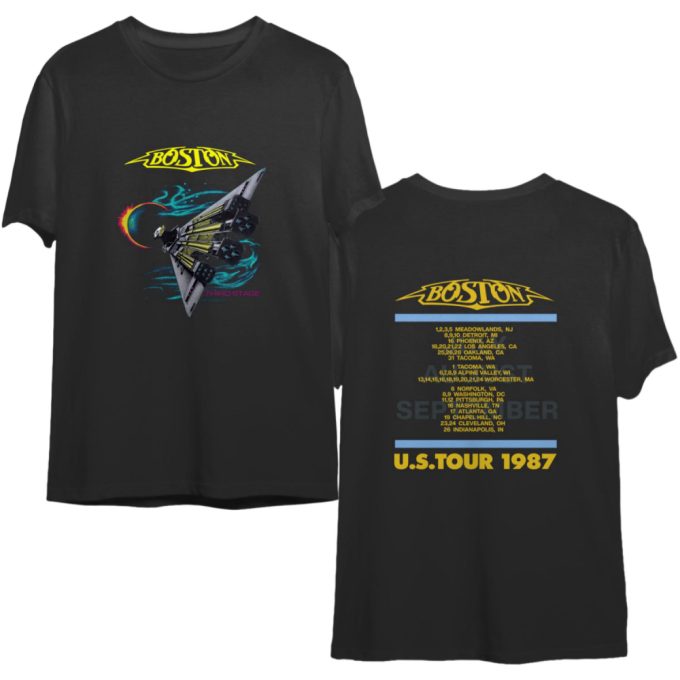 Boston Rock Band Concert Tour 1987 T-Shirt 2, Boston Tour Shirt 2