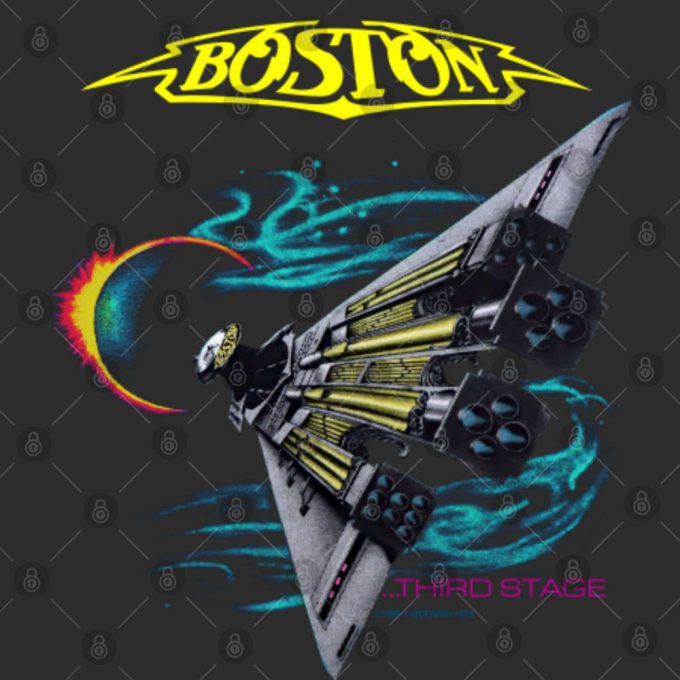 Boston Rock Band Concert Tour 1987 T-Shirt 2, Boston Tour Shirt 5