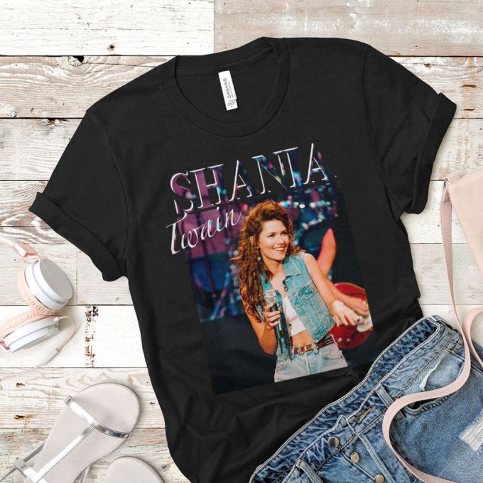 Classic Shania Twain T-Shirt: Vintage Retro Style For Music Fans 2